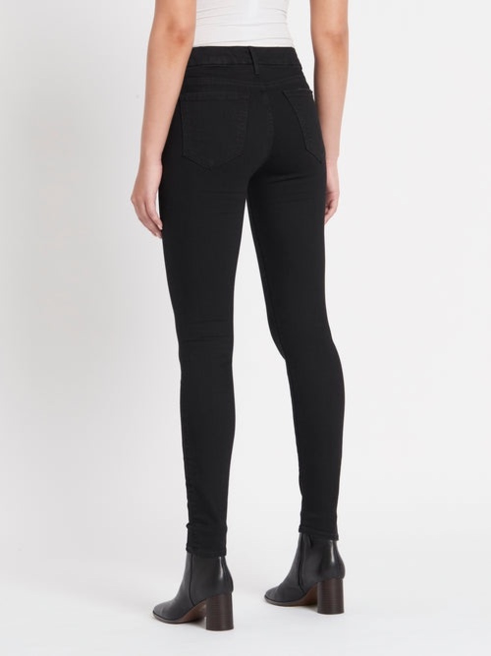 MOTHER Denim The Looker Skinny Jeans Black Not Guilty Premium Stretch Size 27 - Picture 4 of 12